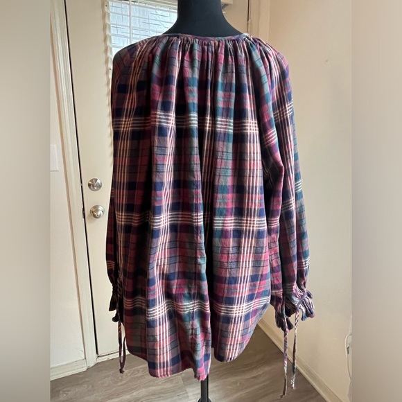 Plaid peasant top - Picture 5 of 6